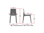 Elite Bill Upholstered Breakout Chair-13934