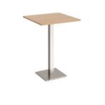 DAMS Brescia square poseur table with flat square base-13732