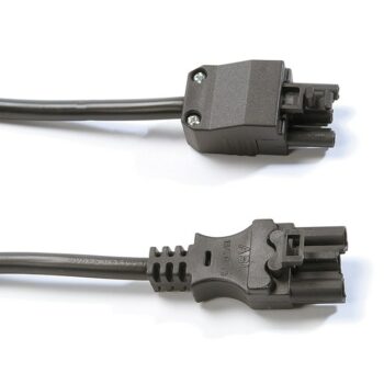DAMS Connector lead male 3 pole connector to female 3 pole connector 3M - black-0