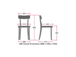 Elite Latte Wooden Breakout Chair-13979