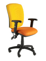 Alliance SIMP Squared Back Operator Chair (Twin Lever on Castors)-13044