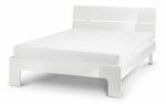 Julian Bowen wooden Manhattan white High Gloss Bed-13743