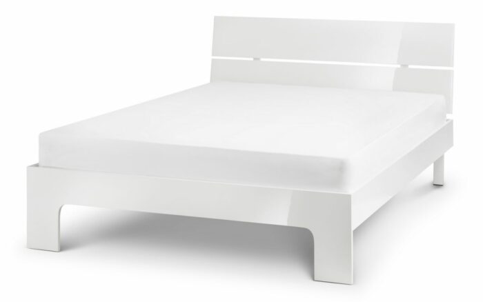Julian Bowen wooden Manhattan white High Gloss Bed-13743