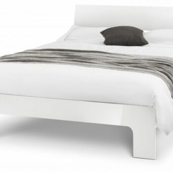 Julian Bowen wooden Manhattan white High Gloss Bed-0