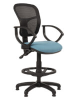 Alliance HIMP/Mesh Mesh Back Draughtsman Chair (Twin Lever on Glides)-12855