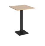 DAMS Brescia square poseur table with flat square base-25013