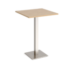 DAMS Brescia square poseur table with flat square base-25021