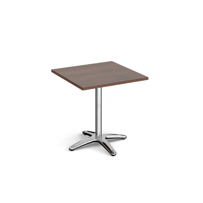 DAMS Roma square dining table with 4 leg chrome base 700mm -800mm-0