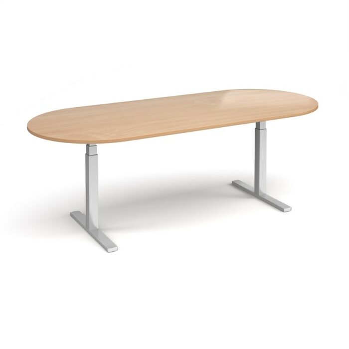 DAMS Elev8 Touch radial end boardroom table-11945
