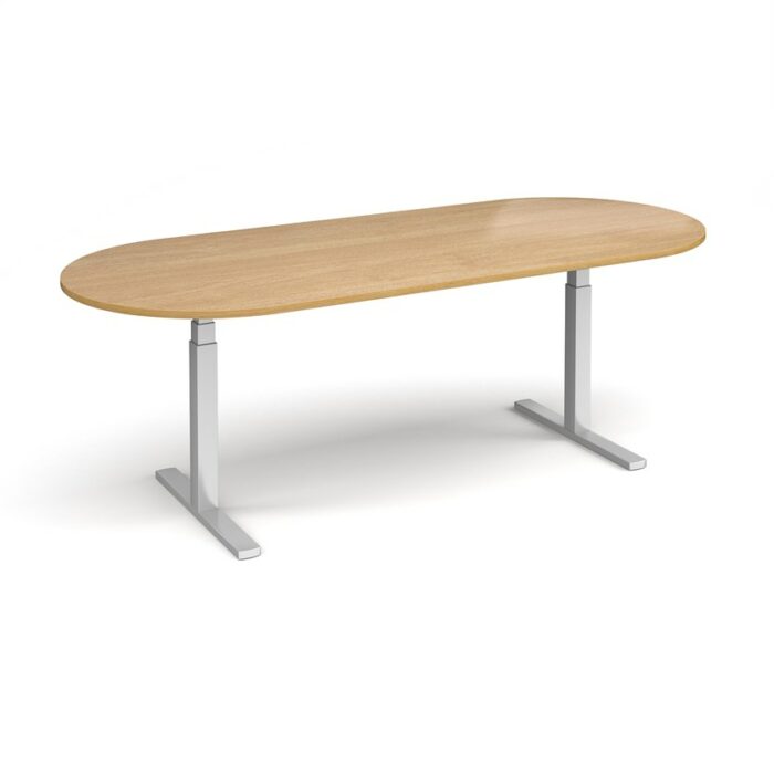 DAMS Elev8 Touch radial end boardroom table-11944