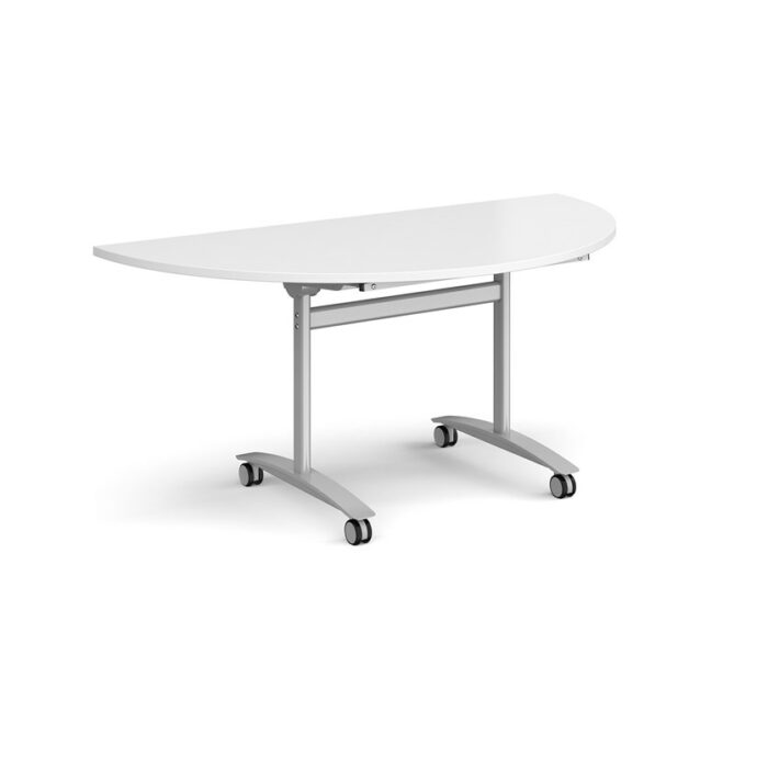 DAMS Semi circular deluxe fliptop meeting table-12485