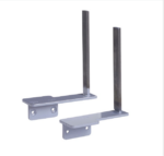 DAMS Aluminium framed screen brackets (pair) to fit on desk return-24748