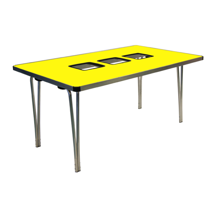 GoPak Rectangular Folding Tub Table - 3 Tubs-12378