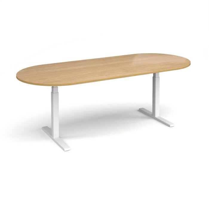 DAMS Elev8 Touch radial end boardroom table-11943