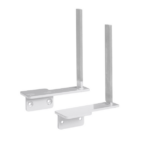 DAMS Aluminium framed screen brackets (pair) to fit on desk return-24750