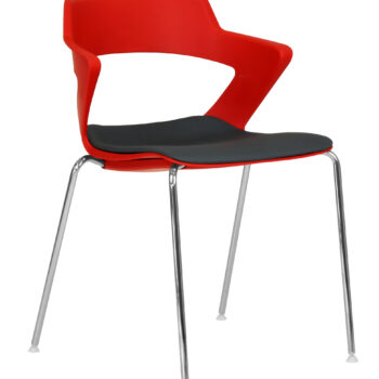 Elite Zen Upholstered Breakout Chair Wooden Leg-0