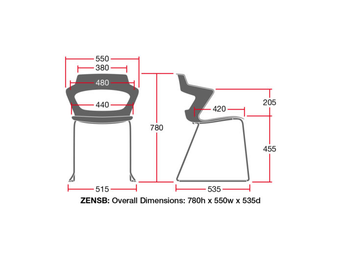 Elite Zen Upholstered Breakout Chair Wooden Leg-14064
