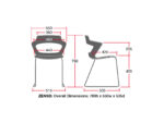 Elite Zen Fully Upholstered Breakout Chair-14108
