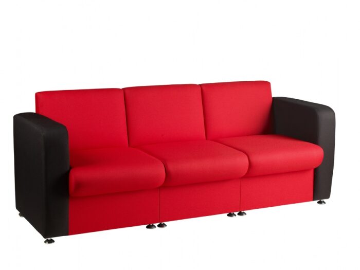 Alliance Phoebe 3 Seater Settee with Arms (Chrome Glides as Standard)-0