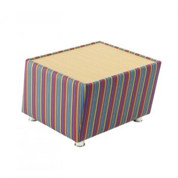 Alliance Pisa Table with Oak Wood Top (Chrome Glides as Standard)-0