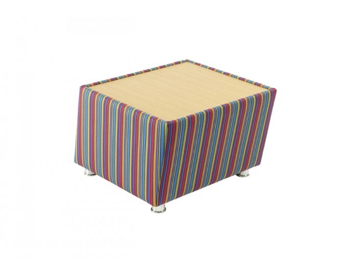Alliance Pisa Table with Oak Wood Top (Chrome Glides as Standard)-0