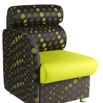 Alliance Dolfin Chair with Right Arm (Chrome Glides as Standard)-0