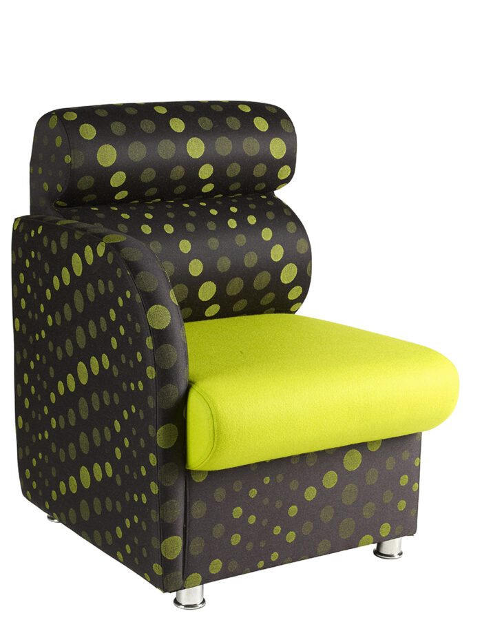 Alliance Dolfin Chair with Right Arm (Chrome Glides as Standard)-0
