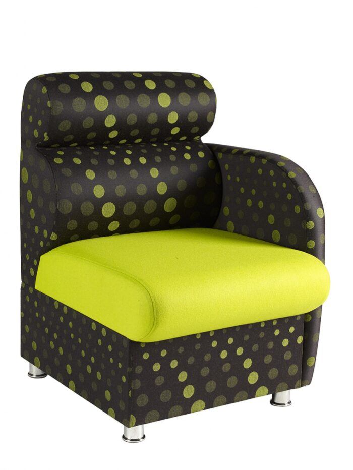 Alliance Dolfin Chair with Left Arm (Chrome Glides as Standard)-0