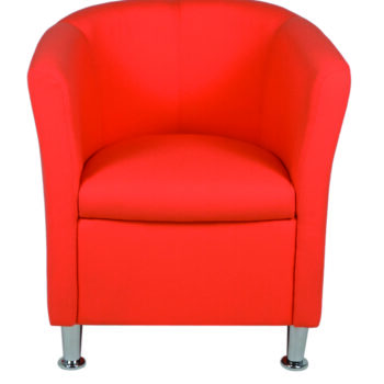 Alliance Click Tub Single Unit Tub Chair (Chrome Glides as Standard)-0