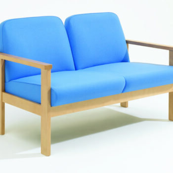 Alliance 7000 Beech Frame Low Back Two Seater Settee-0