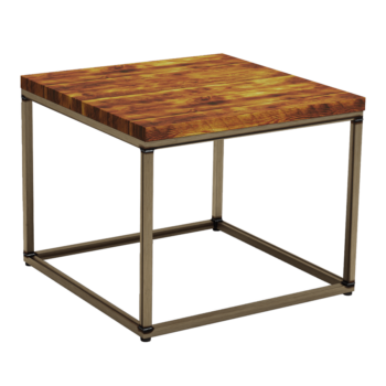 ZAP Industrial style Byron Square pine coffee table-0
