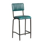Zap Core Industrial Style Faux Leather Stool - Mid Height-14685