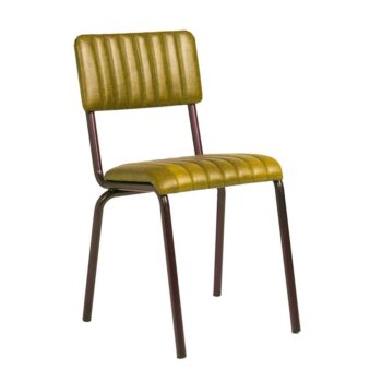 Zap Core Industrial Style Faux Leather Side Chair-0