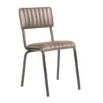 Zap Core Industrial Style Faux Leather Side Chair-14718