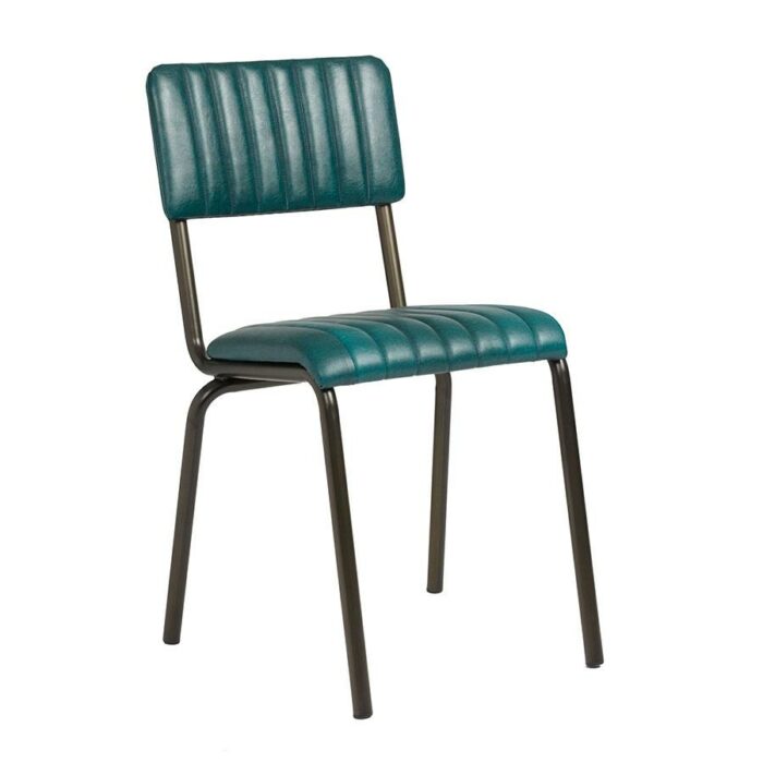 Zap Core Industrial Style Faux Leather Side Chair-14717