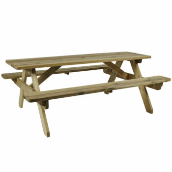 ZAP Hereford Picnic Table 6 Seat-0
