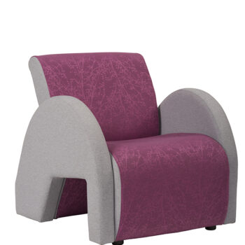 Alliance 4000 Curved Armchair (Black Glides as standard)-0