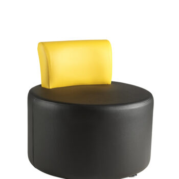 Alliance Pacman Single Round Seat with Back Rest (Chrome Glides as Standard)-0