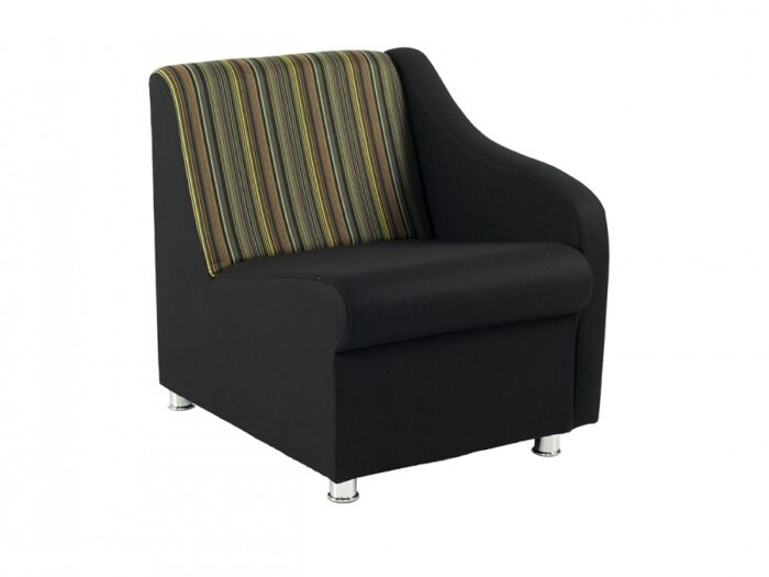 Alliance Sleek Chair with Left Arm (Chrome Glides as Standard)-0