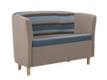 Alliance Click Tub Double Unit Tub Chair (Chrome Glides as Standard)-0