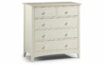 julian bowen Cameo 3+2 Drawer Chest - Stone White-0