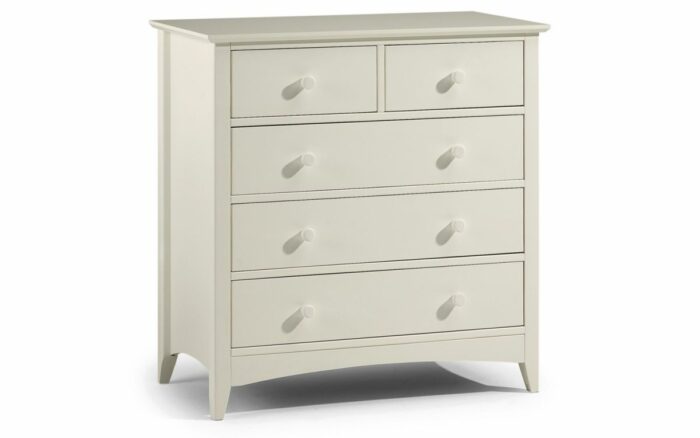 julian bowen Cameo 3+2 Drawer Chest - Stone White-0