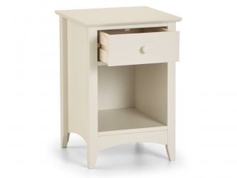JULIAN BOWEN Cameo 1 Drawer Bedside - Stone White-0