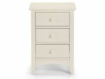 julian bowen Cameo 3 Drawer Bedside - Stone White-14766