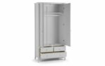 julian bowen Cameo Combination Wardrobe Stone White or Dove Grey-25370