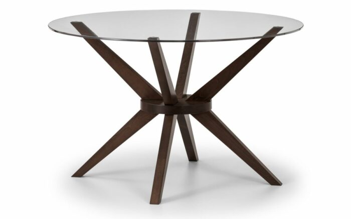 julian bowen Chelsea Glass Top Dining Table - 120cm-0