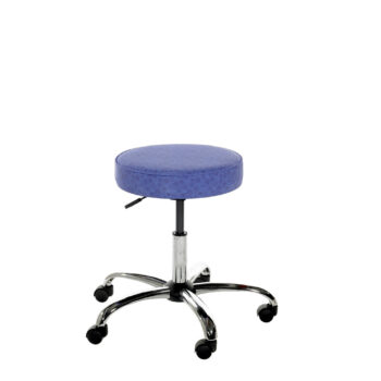 Alliance Chrome Round Swivel Stool on Castors-0