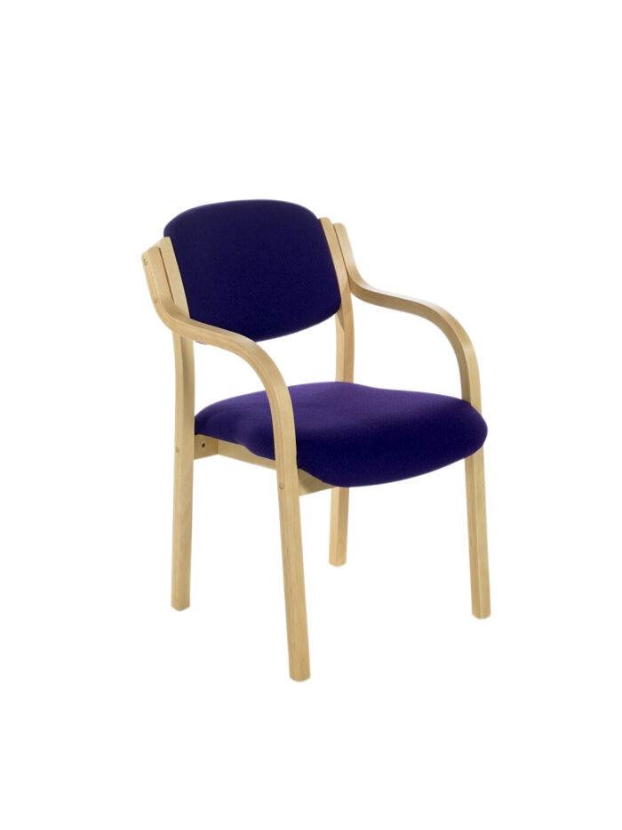 Alliance Cassius Beech Conference Side Chair with Arms-0
