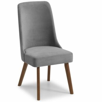 julian bowen Huxley Chenille Dining Chair - Dusk Grey-0