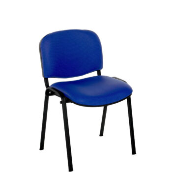 Alliance Flipper Black Frame Chair with upholstered seat and back-0
